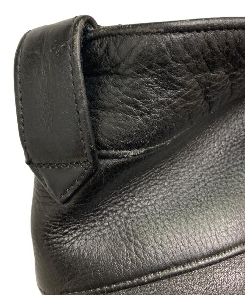 HAROLD'S GEAR（ハロルズギア）HAROLD'S GEAR (ハロルズギア) レザーバイカーパンツ ブラック サイズ:Mの古着・服飾アイテム