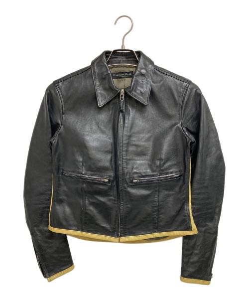 HAROLD`S GEAR（ハロルズギア）HAROLD`S GEAR (ハロルズギア) ホースハイドシングルライダースジャケット ブラック サイズ:不明の古着・服飾アイテム