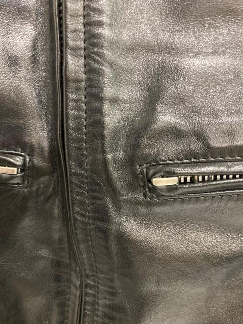 HAROLD`S GEAR（ハロルズギア）HAROLD`S GEAR (ハロルズギア) ホースハイドシングルライダースジャケット ブラック サイズ:不明の古着・服飾アイテム