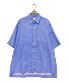 UNITED TOKYO（ユナイテッドトーキョー）の古着「ストライプショートスリーブシャツ」｜ブルー
