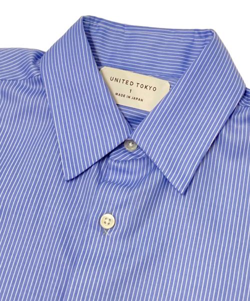 UNITED TOKYO（ユナイテッドトーキョー）UNITED TOKYO (ユナイテッドトーキョー) ストライプショートスリーブシャツ ブルー サイズ:1の古着・服飾アイテム