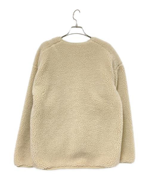 Gymphlex（ジムフレックス）Gymphlex (ジムフレックス) ノーカラージップボアジャケット ベージュ サイズ:14の古着・服飾アイテム