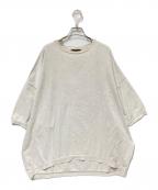 J.S HOMESTEADジャーナルスタンダード ホームステッド）の古着「オーバーラージ ポンチョ ショートスリーブTシャツ」｜ベージュ