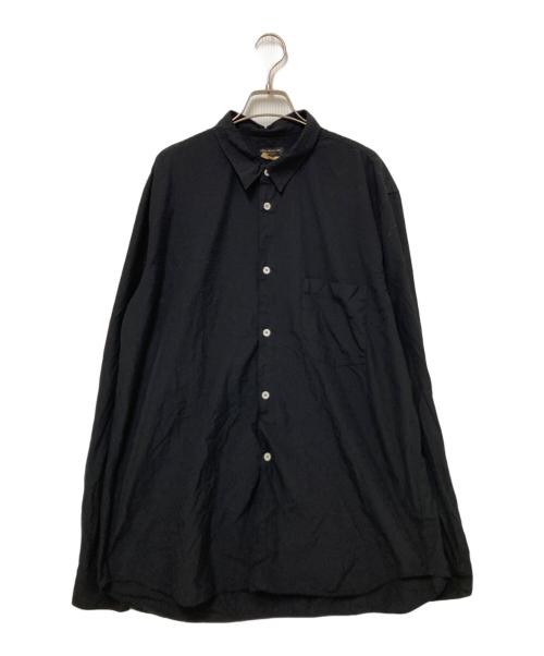 COMME des GARCONS HOMME PLUS（コムデギャルソンオムプリュス）COMME des GARCONS HOMME PLUS (コムデギャルソンオムプリュス) エステルスパンブロード厚製品後加工シャツ ブラック サイズ:XLの古着・服飾アイテム
