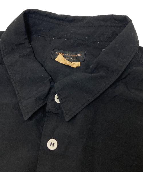 COMME des GARCONS HOMME PLUS（コムデギャルソンオムプリュス）COMME des GARCONS HOMME PLUS (コムデギャルソンオムプリュス) エステルスパンブロード厚製品後加工シャツ ブラック サイズ:XLの古着・服飾アイテム