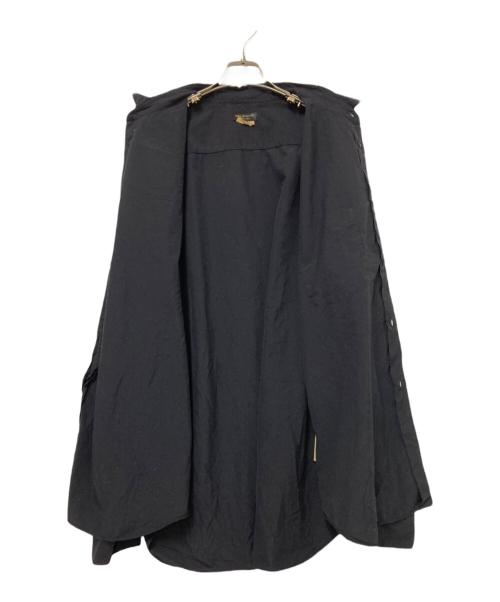 COMME des GARCONS HOMME PLUS（コムデギャルソンオムプリュス）COMME des GARCONS HOMME PLUS (コムデギャルソンオムプリュス) エステルスパンブロード厚製品後加工シャツ ブラック サイズ:XLの古着・服飾アイテム