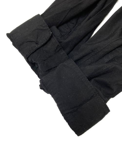 COMME des GARCONS HOMME PLUS（コムデギャルソンオムプリュス）COMME des GARCONS HOMME PLUS (コムデギャルソンオムプリュス) エステルスパンブロード厚製品後加工シャツ ブラック サイズ:XLの古着・服飾アイテム