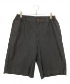 COMME des GARCONSコムデギャルソン）の古着「ポリ 縮絨 ワイドショーツ」｜ブラック