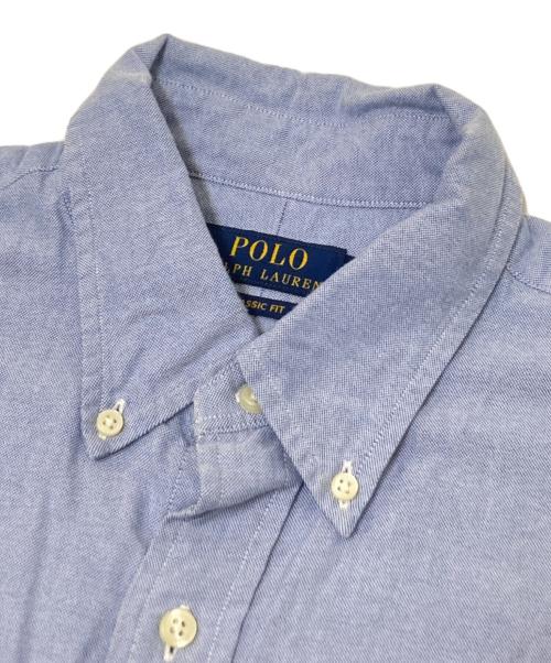 POLO RALPH LAUREN（ポロ・ラルフローレン）POLO RALPH LAUREN (ポロ・ラルフローレン) ボタンダウンシャツ ブルー サイズ:Lの古着・服飾アイテム