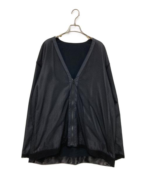 KUON（クオン）KUON (クオン) REVERSIBLE CARDIGAN ブラック サイズ:XXLの古着・服飾アイテム