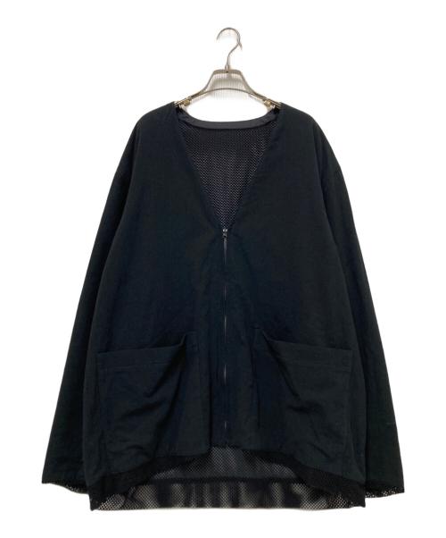 KUON（クオン）KUON (クオン) REVERSIBLE CARDIGAN ブラック サイズ:XXLの古着・服飾アイテム