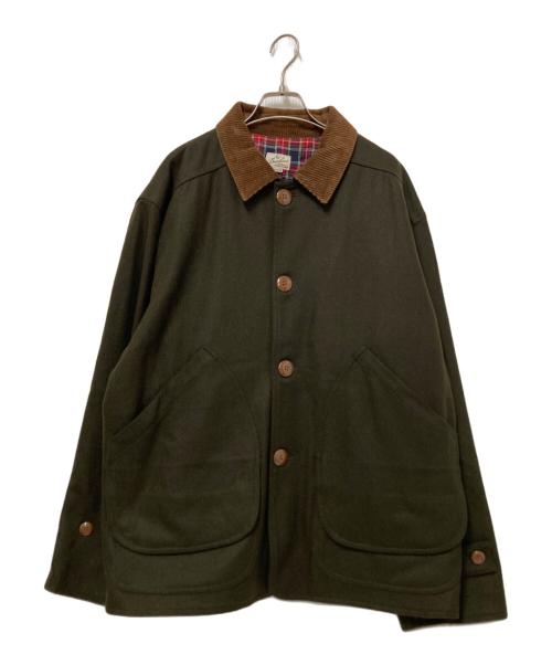 BACKERS（バッカーズ）BACKERS (バッカーズ) 襟コーデュロイジャケット オリーブ サイズ:Mの古着・服飾アイテム