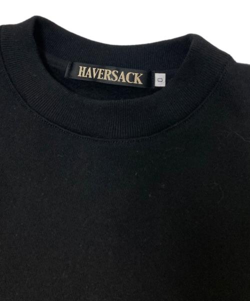 HAVERSACK（ハバーサック）HAVERSACK (ハバーサック) アズマ裏毛 クルーネックベスト ブラックの古着・服飾アイテム