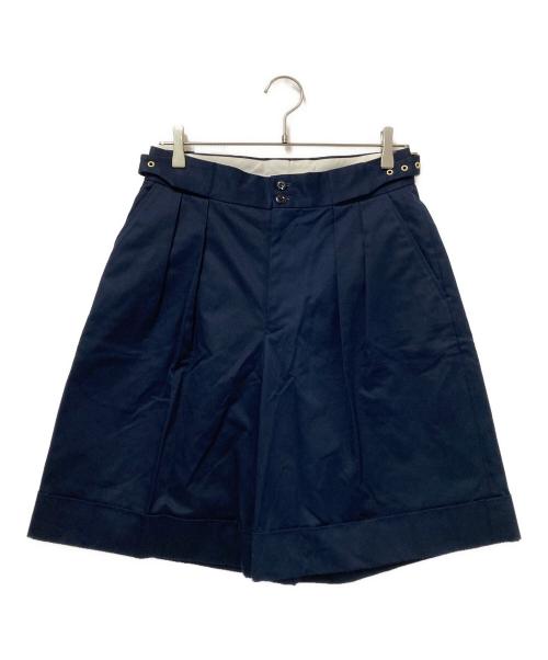 SCYEBASICS（サイベーシックス）SCYEBASICS (サイベーシックス) San Joaquin Cotton Shorts ネイビー サイズ:38の古着・服飾アイテム