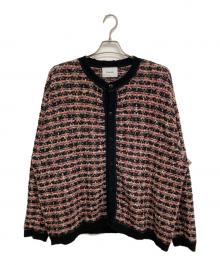 IROQUOIS（イロコイ）の古着「TUCK TWEED CD」｜ブラック×ピンク
