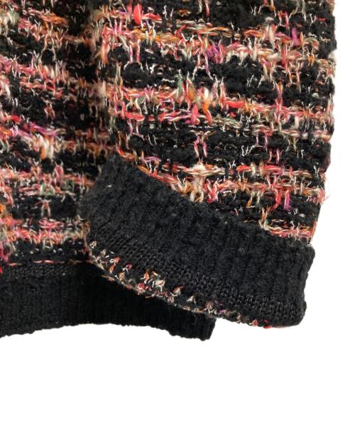 IROQUOIS（イロコイ）IROQUOIS (イロコイ) TUCK TWEED CD ブラック×ピンク サイズ:3の古着・服飾アイテム