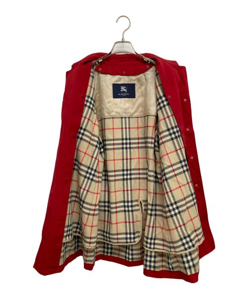 BURBERRY LONDON（バーバリーロンドン）BURBERRY LONDON (バーバリーロンドン) 裏地ノヴァチェックトレンチコート レッド サイズ:9の古着・服飾アイテム