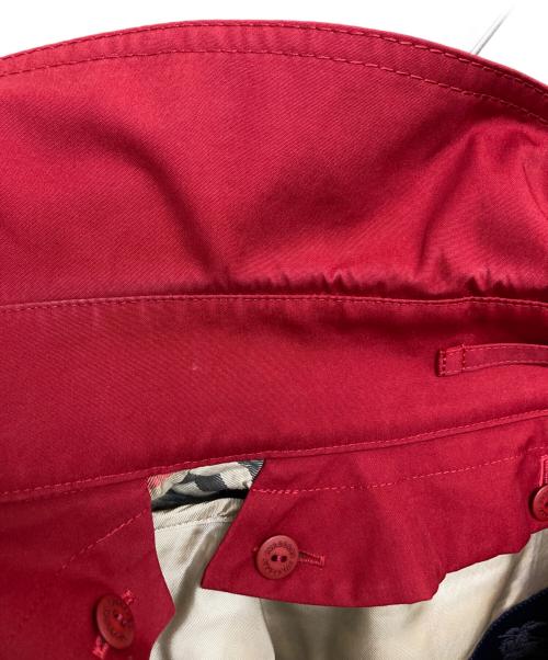 BURBERRY LONDON（バーバリーロンドン）BURBERRY LONDON (バーバリーロンドン) 裏地ノヴァチェックトレンチコート レッド サイズ:9の古着・服飾アイテム