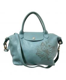 LONGCHAMP（ロンシャン）の古着「PLIAGE CUIR TATOO」｜ブルー