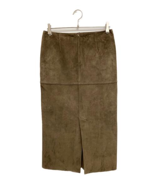 EVERYDAY I LIKE.（エヴリデイ アイ ライク）EVERYDAY I LIKE. (エヴリデイ アイ ライク) スエードタイトスカート ブラウン サイズ:38 未使用品の古着・服飾アイテム