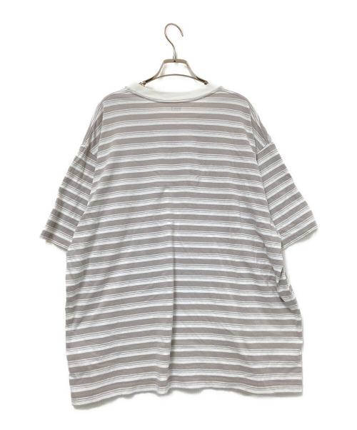 SEQUEL（シークエル）SEQUEL (シークエル) ボーダーTシャツ ベージュ サイズ:XLの古着・服飾アイテム