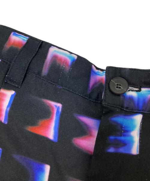 MAISON SPECIAL（メゾンスペシャル）MAISON SPECIAL (メゾンスペシャル) グラデーションカラーブロックプリント1タックワイドパンツ ブラック サイズ:02の古着・服飾アイテム