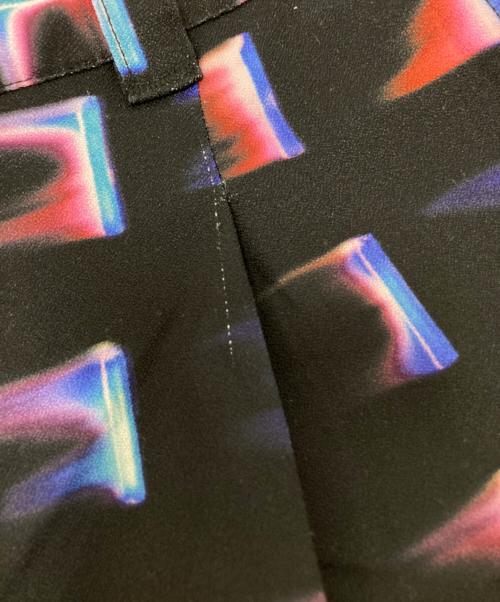 MAISON SPECIAL（メゾンスペシャル）MAISON SPECIAL (メゾンスペシャル) グラデーションカラーブロックプリント1タックワイドパンツ ブラック サイズ:02の古着・服飾アイテム