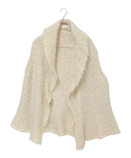 BALLSEY（ボールジィ）BALLSEY (ボールジィ) ミックスファー ショールカラージレ アイボリー サイズ:Sの古着・服飾アイテム