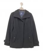 BURBERRY LONDONバーバリーロンドン）の古着「アンゴラ混コート」｜ブラック