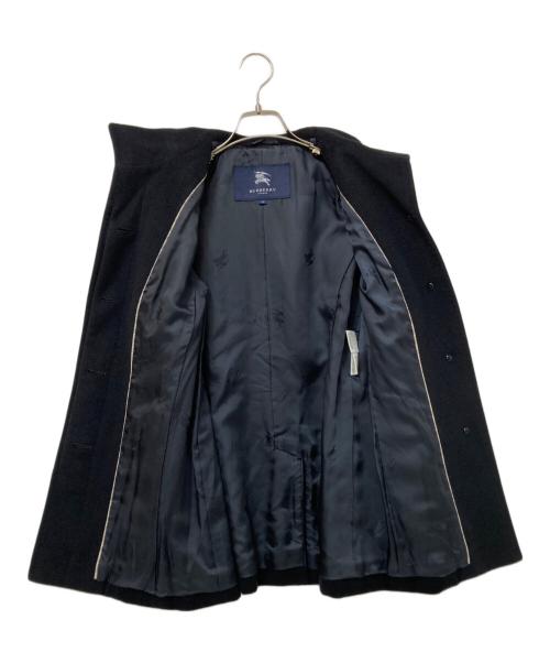 BURBERRY LONDON（バーバリーロンドン）BURBERRY LONDON (バーバリーロンドン) アンゴラ混コート ブラック サイズ:38の古着・服飾アイテム