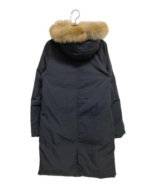 theory（セオリー）theory (セオリー) ファー付きダウンコート ブラック サイズ:Sの古着・服飾アイテム