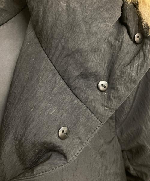 theory（セオリー）theory (セオリー) ファー付きダウンコート ブラック サイズ:Sの古着・服飾アイテム