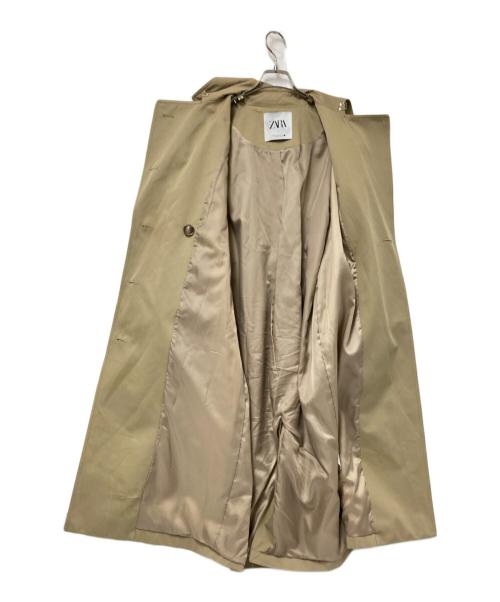 ZARA（ザラ）ZARA (ザラ) ロングトレンチコート ベージュ サイズ:US:XSの古着・服飾アイテム