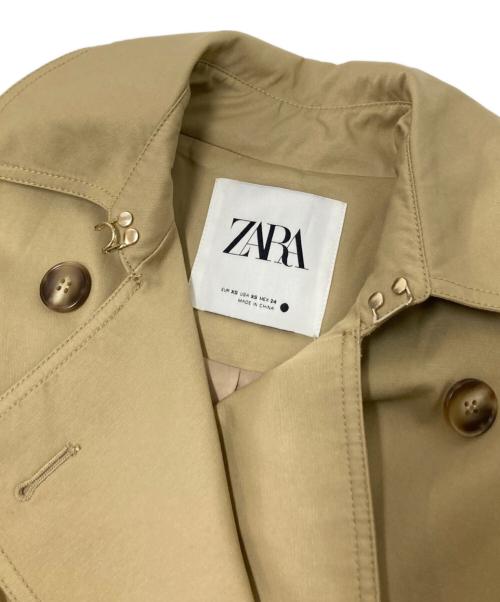ZARA（ザラ）ZARA (ザラ) ロングトレンチコート ベージュ サイズ:US:XSの古着・服飾アイテム