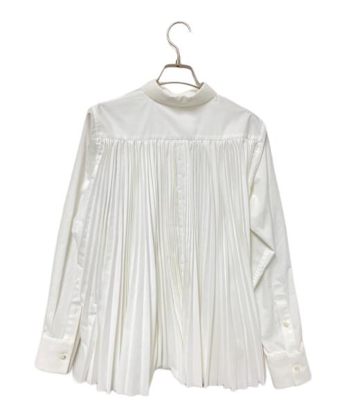 sacai（サカイ）sacai (サカイ) バックプリーツシャツ ホワイト サイズ:1の古着・服飾アイテム
