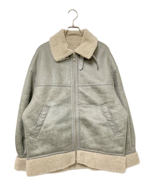 LAGUA GEM（ラグアジェム）LAGUA GEM (ラグアジェム) ムートンジャケット グレー サイズ:Fの古着・服飾アイテム