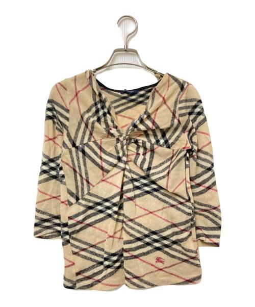 BURBERRY LONDON（バーバリーロンドン）BURBERRY LONDON (バーバリーロンドン) ノヴァチェックカットソー ベージュ サイズ:1の古着・服飾アイテム