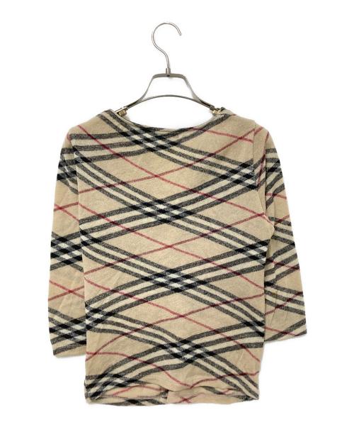 BURBERRY LONDON（バーバリーロンドン）BURBERRY LONDON (バーバリーロンドン) ノヴァチェックカットソー ベージュ サイズ:1の古着・服飾アイテム