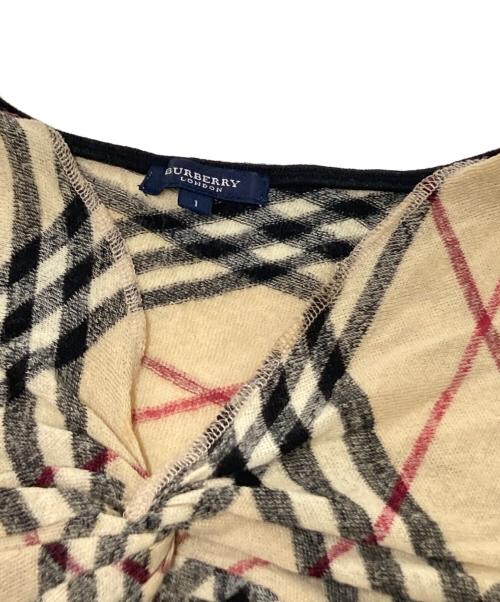 BURBERRY LONDON（バーバリーロンドン）BURBERRY LONDON (バーバリーロンドン) ノヴァチェックカットソー ベージュ サイズ:1の古着・服飾アイテム