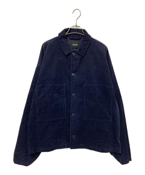 BEAMS（ビームス）BEAMS (ビームス) コーデュロイ ワイド コーチジャケット ネイビー サイズ:Lの古着・服飾アイテム