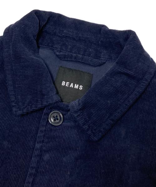 BEAMS（ビームス）BEAMS (ビームス) コーデュロイ ワイド コーチジャケット ネイビー サイズ:Lの古着・服飾アイテム