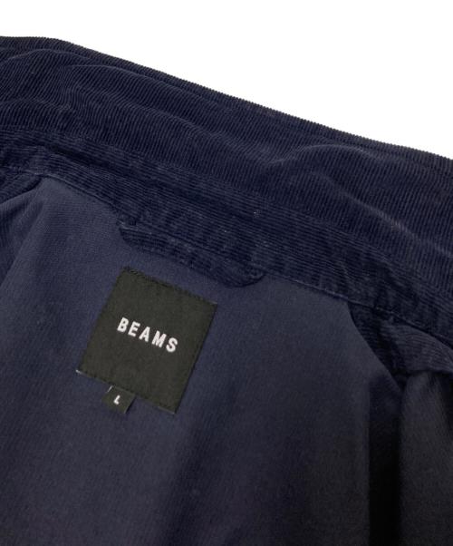 BEAMS（ビームス）BEAMS (ビームス) コーデュロイ ワイド コーチジャケット ネイビー サイズ:Lの古着・服飾アイテム