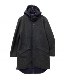 LANVIN en Bleu（ランバンオンブルー）の古着「裏地エコファーコート」｜ネイビー