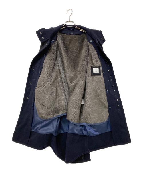 LANVIN en Bleu（ランバンオンブルー）LANVIN en Bleu (ランバンオンブルー) 裏地エコファーコート ネイビー サイズ:下記参照の古着・服飾アイテム
