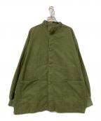 Needlesニードルズ）の古着「Stand Collar Army Shirt」｜オリーブ