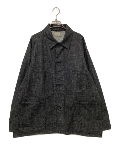 gold（ゴールド）gold (ゴールド) RECYCLED WASTE SUVIN COTTON YARN 11.5oz. DENIM WORK COAT ブラック サイズ:Mの古着・服飾アイテム