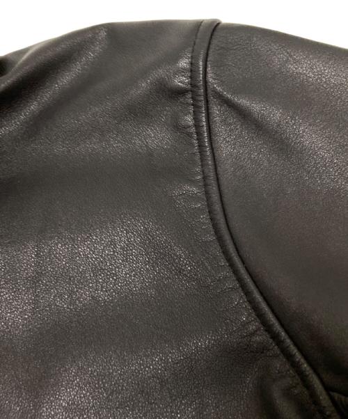 WYTHE（ワイス）WYTHE (ワイス) MUSTANG LEATHER JACKET ブラック サイズ:Lの古着・服飾アイテム