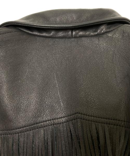 WYTHE（ワイス）WYTHE (ワイス) MUSTANG LEATHER JACKET ブラック サイズ:Lの古着・服飾アイテム