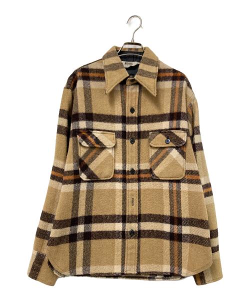 MONTGOMERY WARD（モンゴメリーワード）MONTGOMERY WARD (モンゴメリーワード) 60-70‘SCPOジャケット ベージュ×ブラウン サイズ:下記参照の古着・服飾アイテム