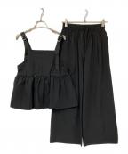 Thousand Mile×FREAK'S STOREサウザンドマイル×フリークスストア）の古着「ビスチェ＋パンツセットアップ」｜ブラック
